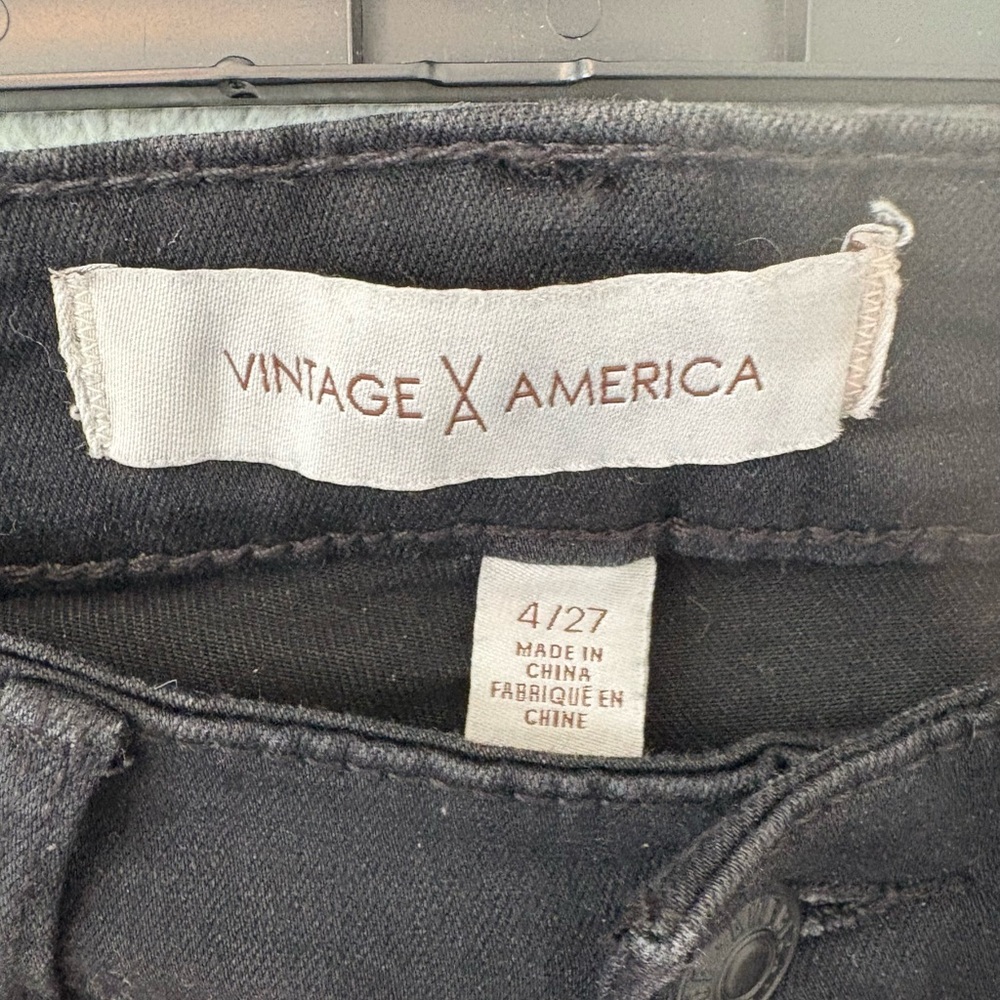 Vintage America Black Skinny Jeans - Picture 2 of 3